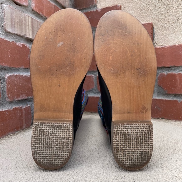 Reef 💦 Tall Black Leather/Canvas Boots Sz 6 - Picture 13 of 15